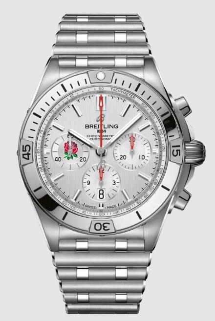 Review Breitling CHRONOMAT B01 42 SIX NATIONS ENGLAND Replica watch AB0134A71A1A1